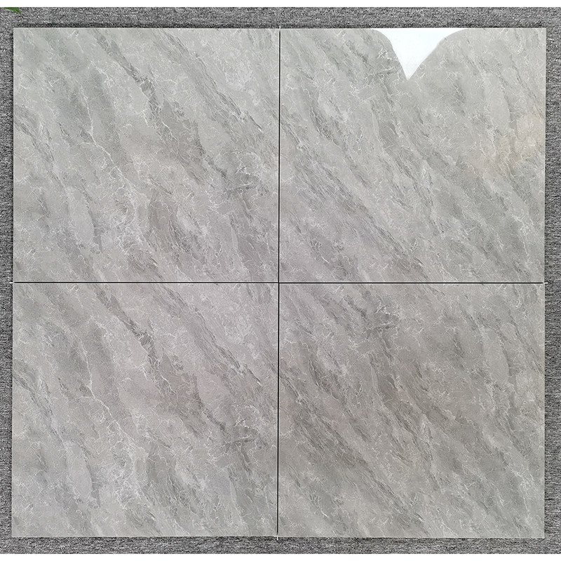 Haute de Gray Marble Polished Porcelain Tile brillante pour la cuisine intérieure de salon
