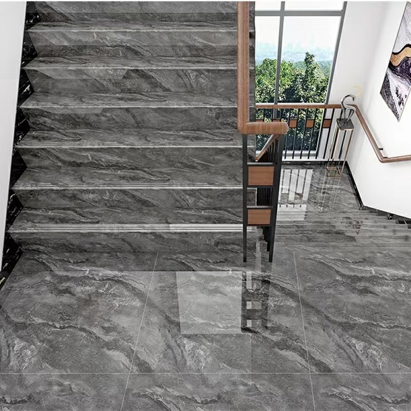 L'escalier réglé entier de plancher couvre de tuiles le carreau de céramique glissement extérieur de marbre de conception d'anti