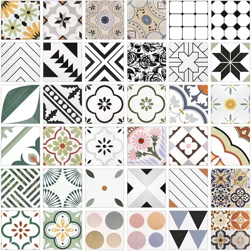 Tuiles décoratives de plancher et de mur de style de cuisine de porcelaine marocaine de salle de bains 300x300mm