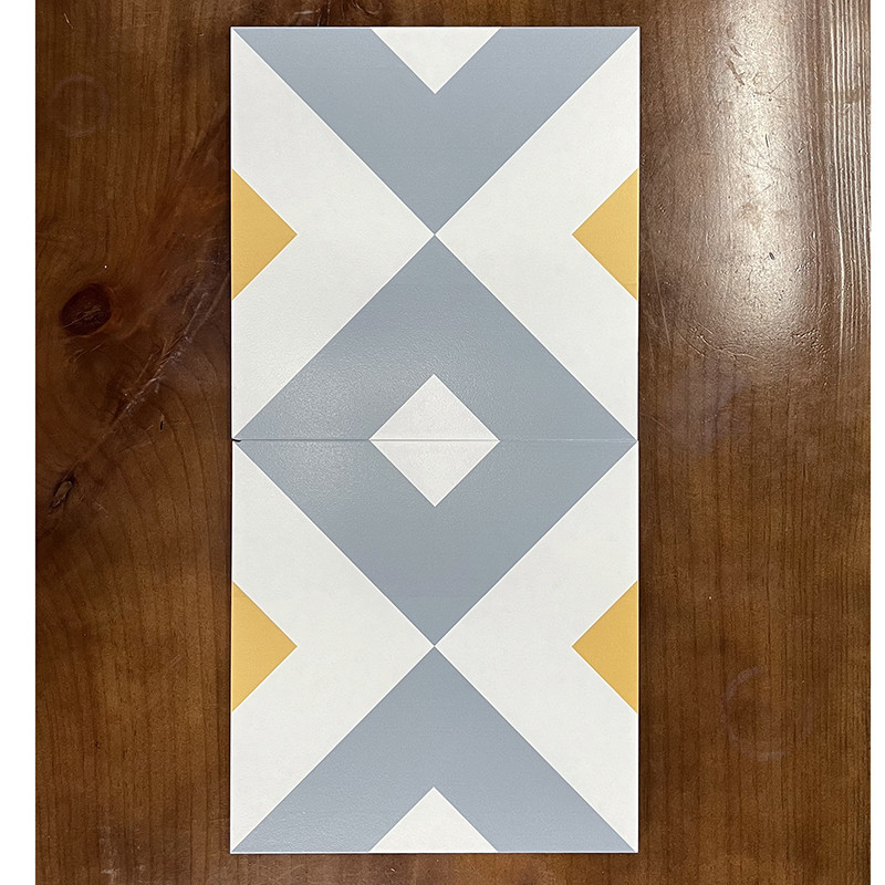 Tuile décorative rustique de fleur de porcelaine pour le plancher et le mur de salle de toilette de chambre à coucher de cuisine