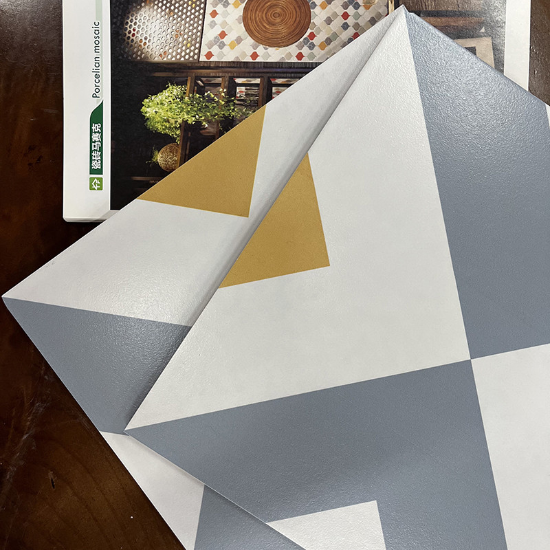 Tuile décorative rustique de fleur de porcelaine pour le plancher et le mur de salle de toilette de chambre à coucher de cuisine
