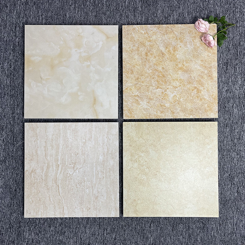 La conception moderne de plancher a glacé la porcelaine orange-clair 30x30cm de salle de bains de carreaux de céramique