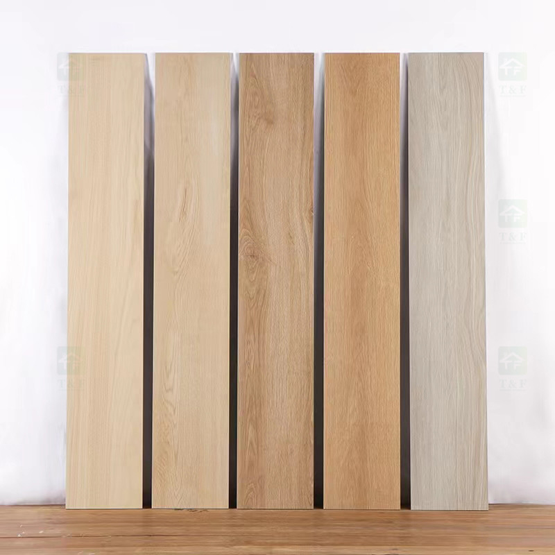 Carreaux de céramique de grain en bois de conception d'effet de finition, plancher 150 x 900mm de tuile de planche de porcelaine