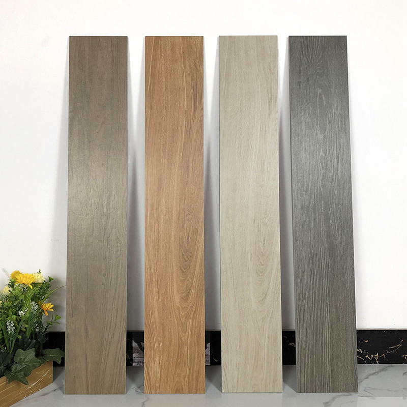 Carreaux de céramique de grain en bois de conception d'effet de finition, plancher 150 x 900mm de tuile de planche de porcelaine