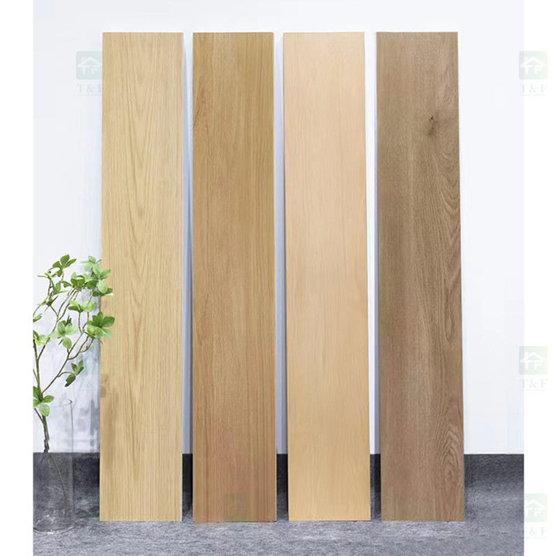 Carreaux de céramique de grain en bois de conception d'effet de finition, plancher 150 x 900mm de tuile de planche de porcelaine