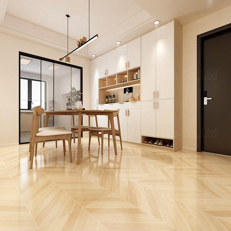 les tuiles en bois de porcelaine d'effet de 600*1200mm glissent non vitré pour le salon