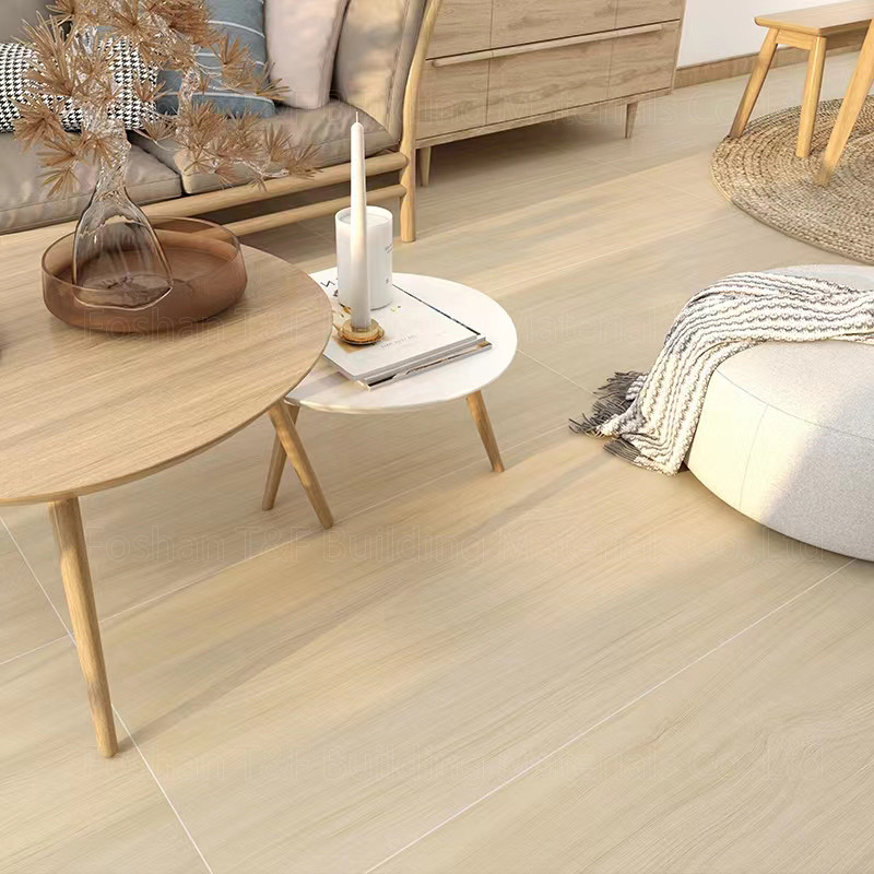 carrelage rustique vitré en céramique de porcelaine de planches de 600x1200mm pour la villa à la maison d'hôtel