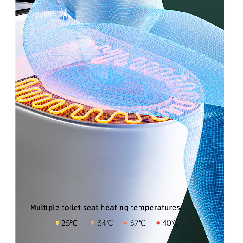 Bidet affleurant automatique électrique de carte de travail de cuvette des toilettes intelligente intelligente d'une seule pièce en céramique de plancher
