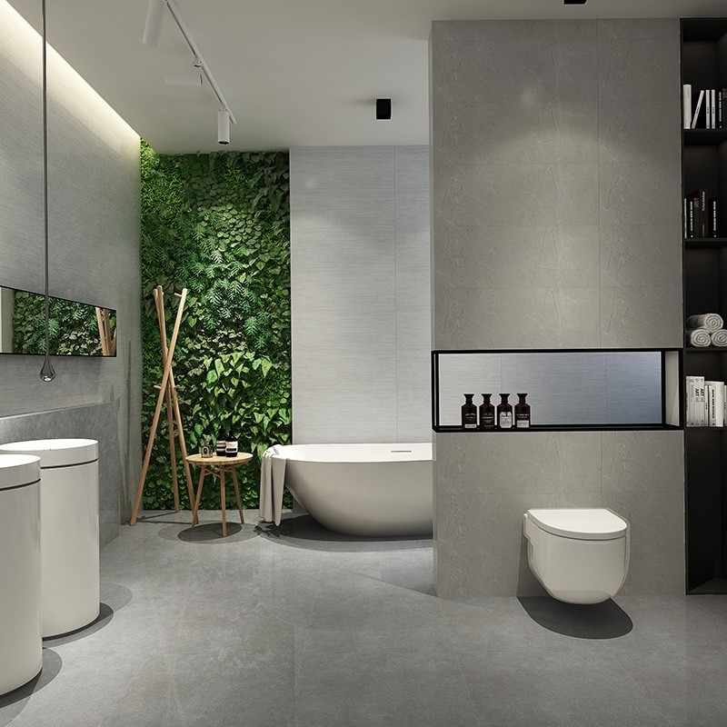 La porcelaine vitrée anti par glissement couvre de tuiles des carrelages de ciment de 600x600mm pour la cuisine/salle de bains