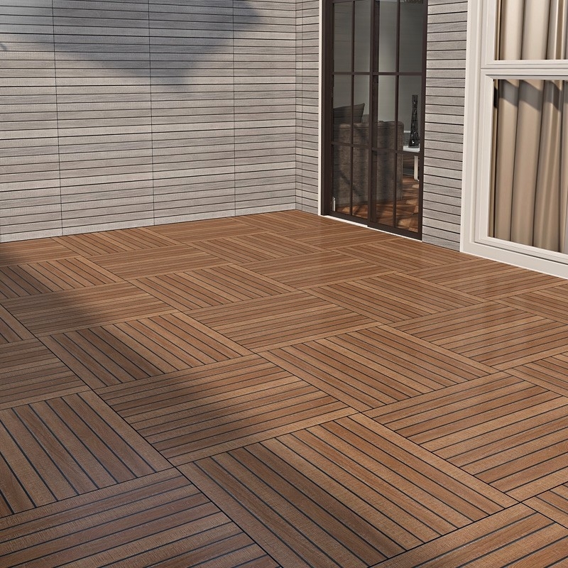 Tuiles rustiques non de glissement de porcelaine en bois extérieure de grain pour le balcon de terrasse de yard de jardin de patio
