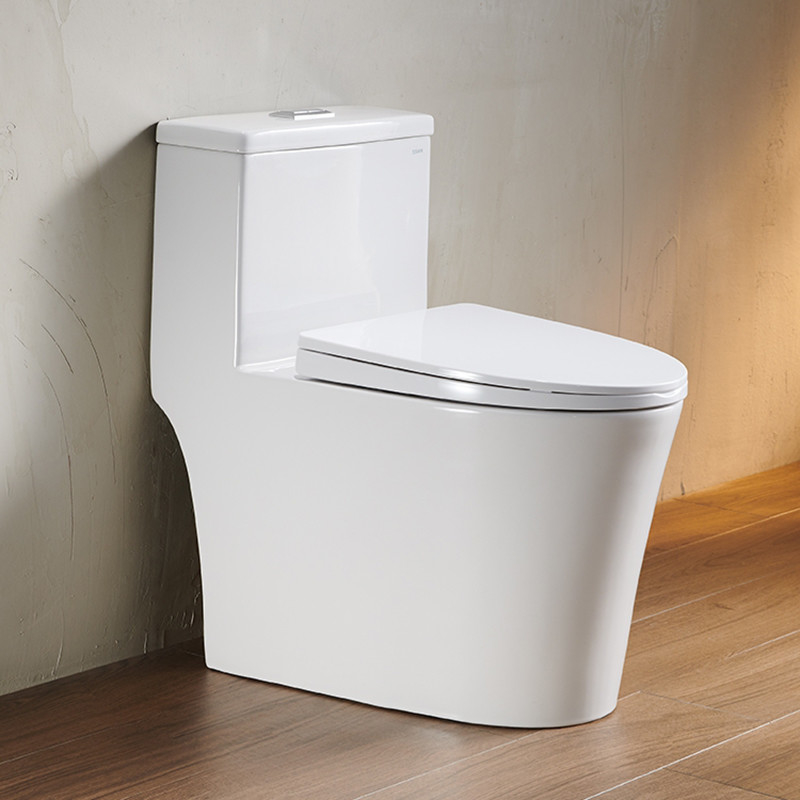 Rinçage en céramique du siphon 4,2/6L de toilette de salle de bains d'une seule pièce double au plancher