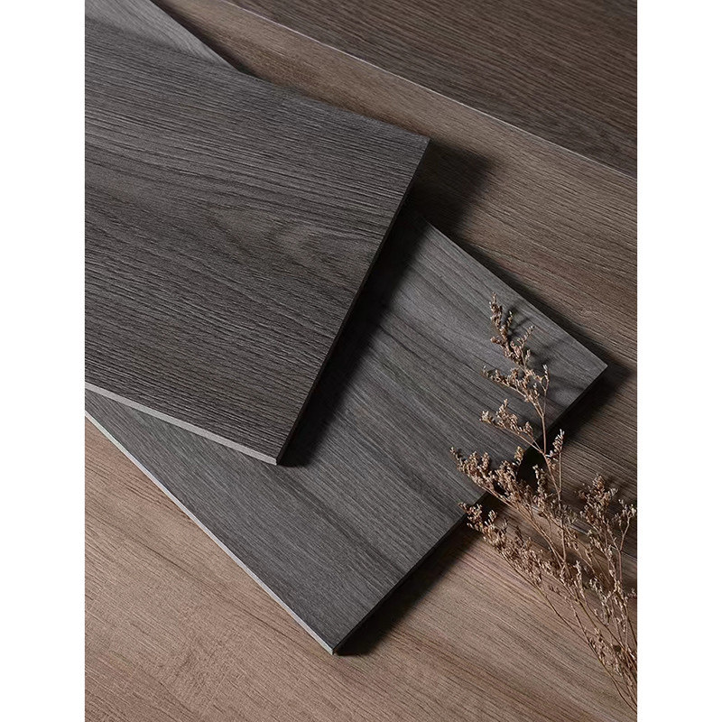 Matt Wood Grain Porcelain Tile vitré par 200x1200mm Brown Grey Indoor Wooden Look Antique
