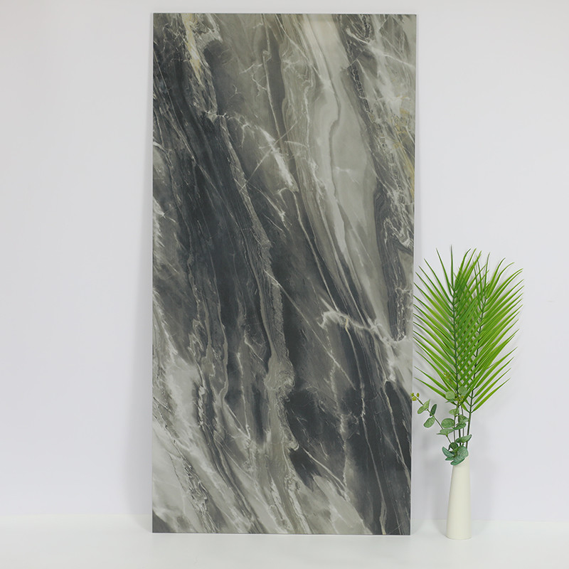 tuiles de plancher et de mur de salle de bains de 600*1200mm Grey Marble Floor Tiles For