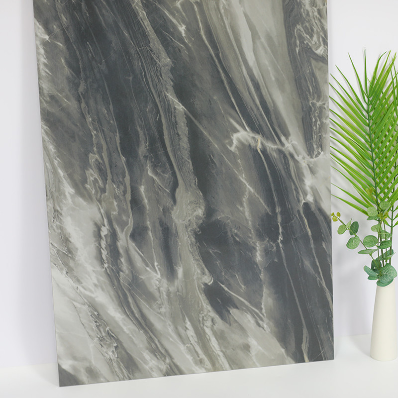 tuiles de plancher et de mur de salle de bains de 600*1200mm Grey Marble Floor Tiles For