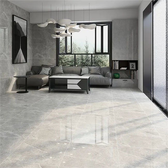 L'anti plein corps de encrassement a poli les tuiles vitrées de mur de plancher de porcelaine pour le salon
