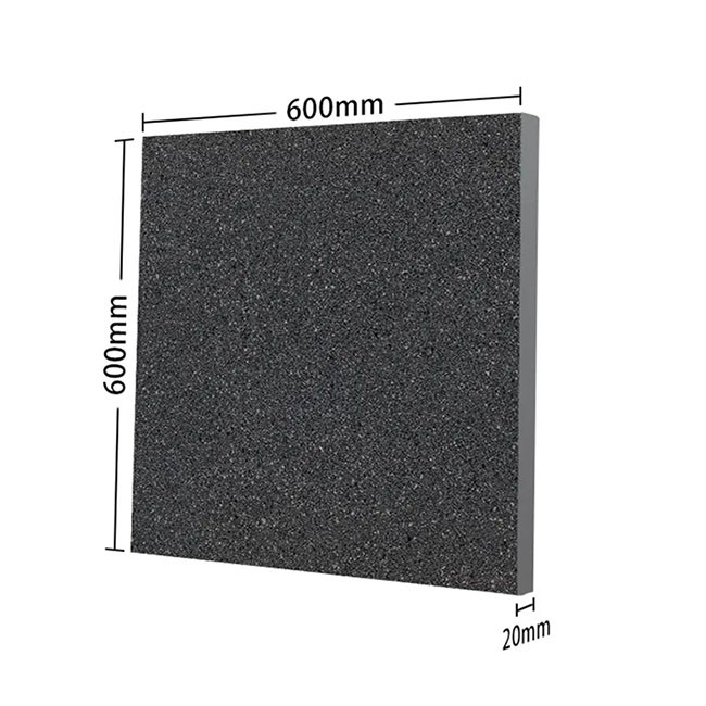 Les tuiles extérieures de porcelaine concrète rustique de finition rugueuse glissent non 2cm pour l'allée