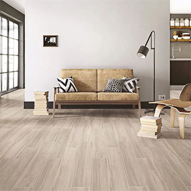Tuiles en bois d'imitation extérieures rugueuses de chêne d'anti glissement 150*900mm pour le salon