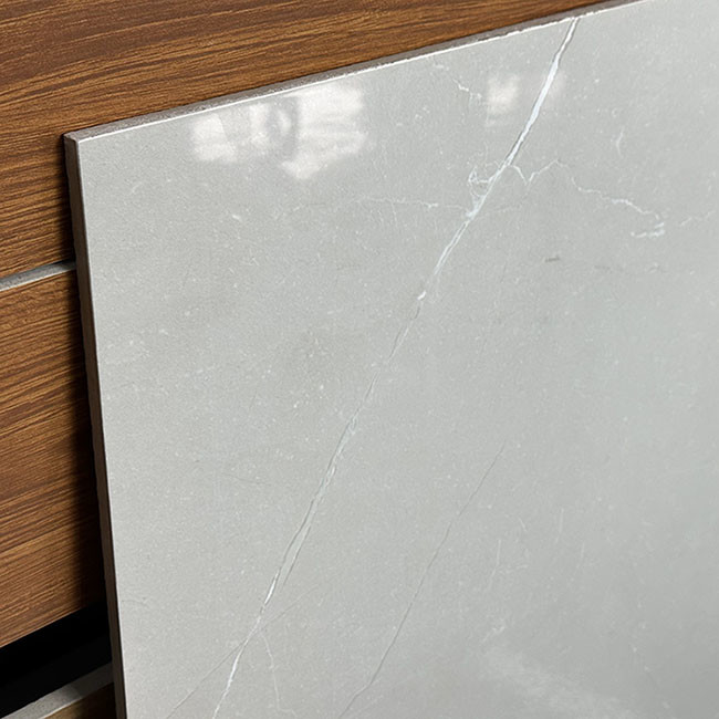 Hauts carrelages brillants de porcelaine de Gray Nature Texture Glazed Polished 600*600mm