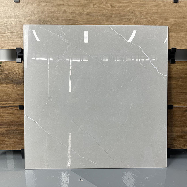 Hauts carrelages brillants de porcelaine de Gray Nature Texture Glazed Polished 600*600mm