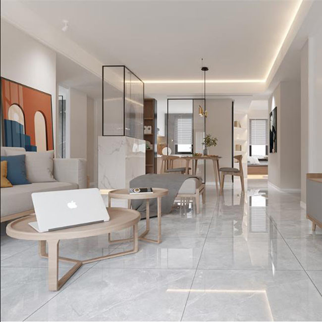 Tuiles résistant à l'acide de marbre de corps des carrelages de porcelaine de Foshan 60*60 pleines