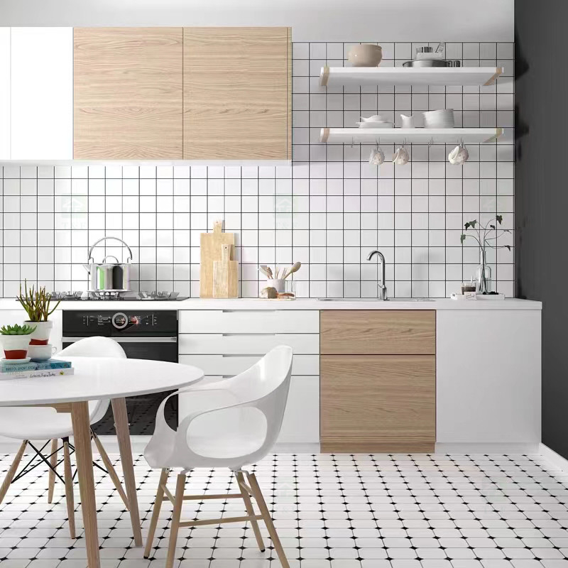 L'Institut central des statistiques nordique dénomment la porcelaine vitrée blanche noire couvre de tuiles 300*300mm pour le plancher et le mur intérieur