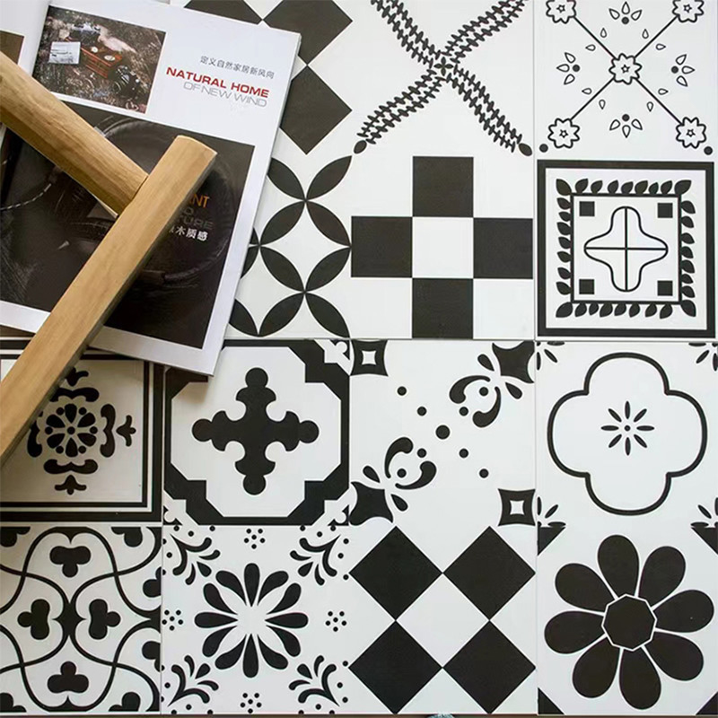 L'Institut central des statistiques nordique dénomment la porcelaine vitrée blanche noire couvre de tuiles 300*300mm pour le plancher et le mur intérieur