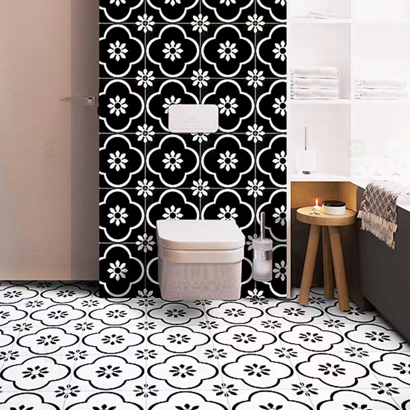 L'Institut central des statistiques nordique dénomment la porcelaine vitrée blanche noire couvre de tuiles 300*300mm pour le plancher et le mur intérieur