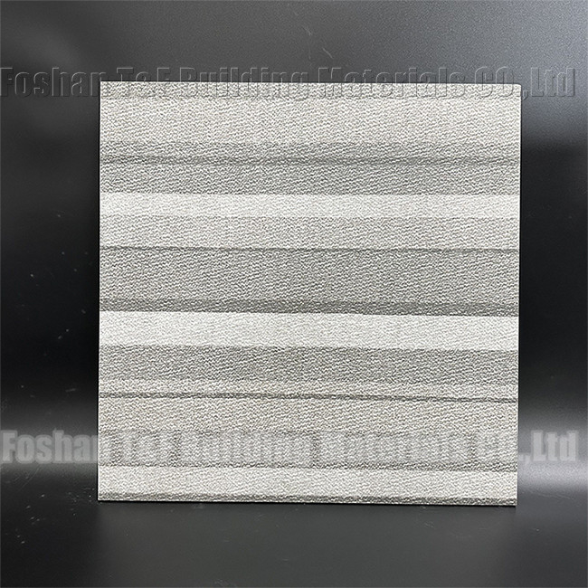La porcelaine de moquette d'appartement d'hôtel couvre de tuiles le modèle antidérapage de bande de texture en céramique
