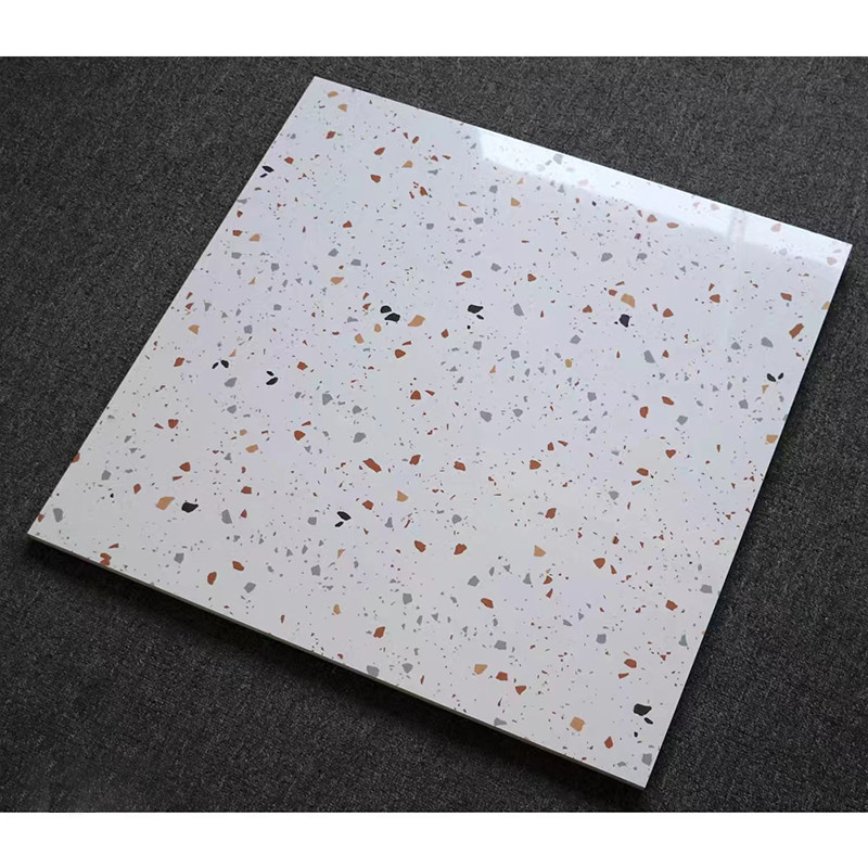 tuiles vitrées polies à haute brillance de sol de mosaïque de 60x60cm pour le plancher de mur de salle de bains de cuisine de salon