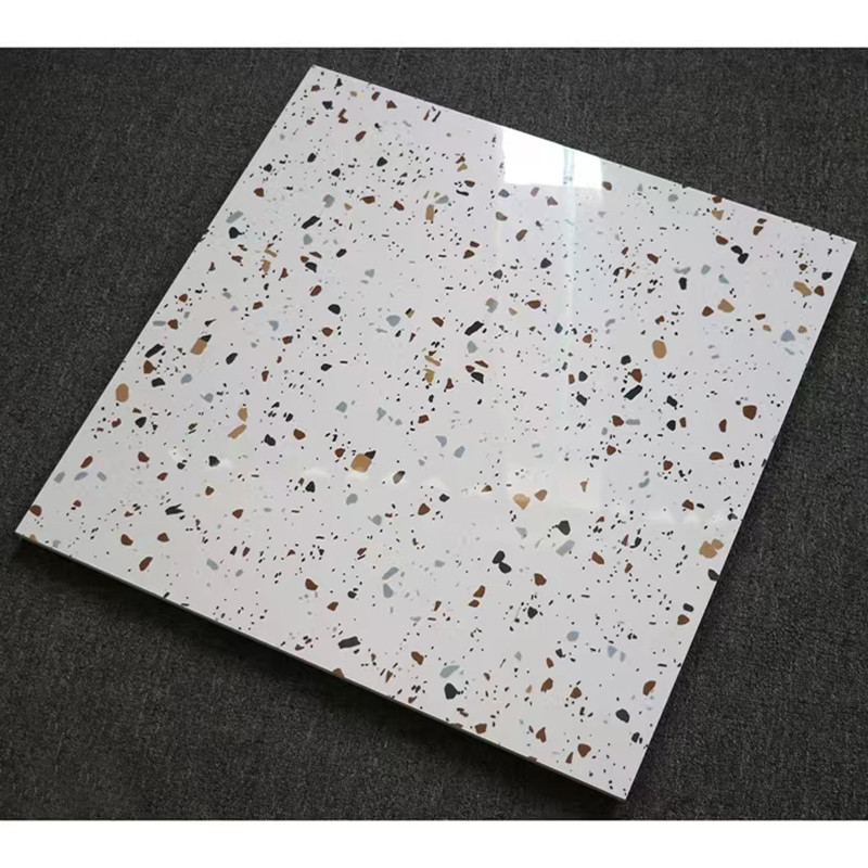 tuiles vitrées polies à haute brillance de sol de mosaïque de 60x60cm pour le plancher de mur de salle de bains de cuisine de salon