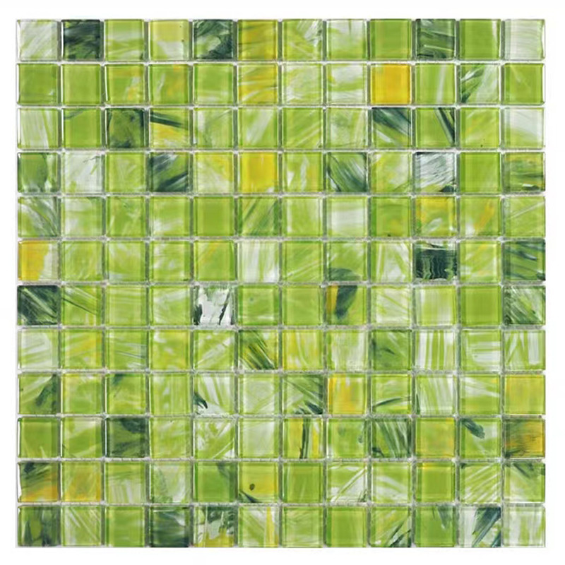 Carreaux de mosaïque en verre cristallin de 300x300 mm pour balcon cuisine salle de bain mur piscine carreaux