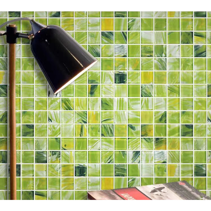 Carreaux de mosaïque en verre cristallin de 300x300 mm pour balcon cuisine salle de bain mur piscine carreaux