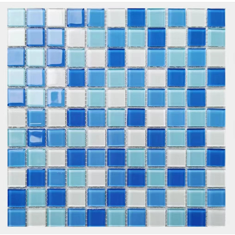 300x300mm mosaïque de verre cristallin carreaux de mur pour salle de bain piscine cuisine Backsplash