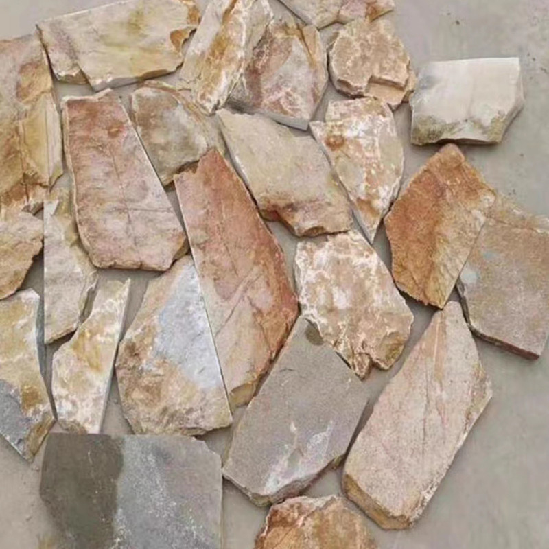 3D pierres de marbre naturel Random ardoise rouillée en maille de pierre de drapeau de jardin extérieur pavés de sol Carreaux de mur