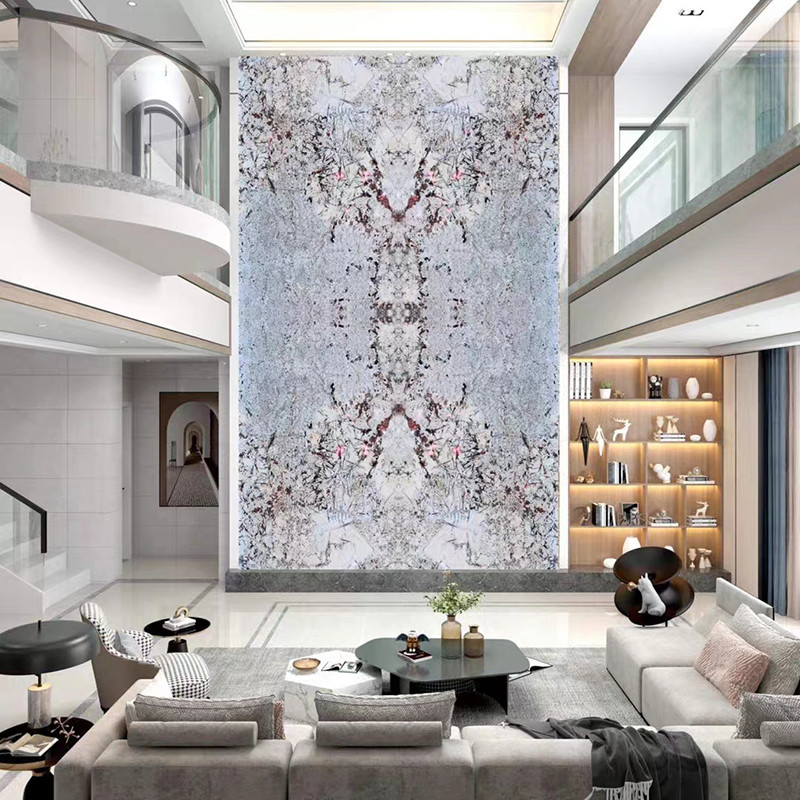 Hôtel de luxe en pierre de quartzite naturelle Villa salon décor mural Bureau de cuisine