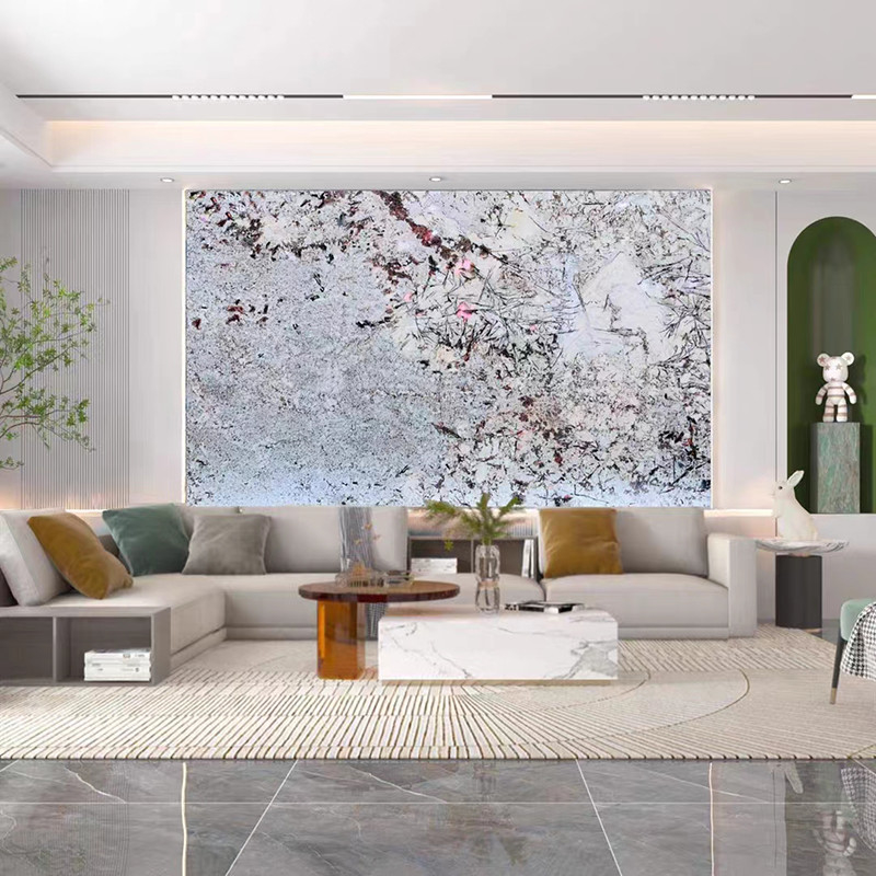 Hôtel de luxe en pierre de quartzite naturelle Villa salon décor mural Bureau de cuisine