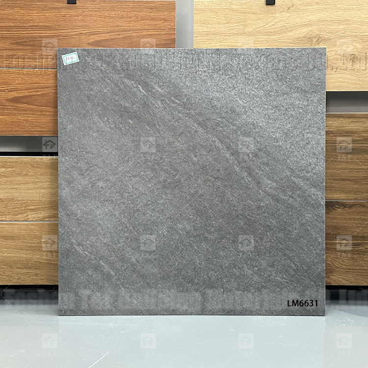 Carreaux en céramique de marbre gris 60x60 mm pour le sol et le mur de la chambre à coucher