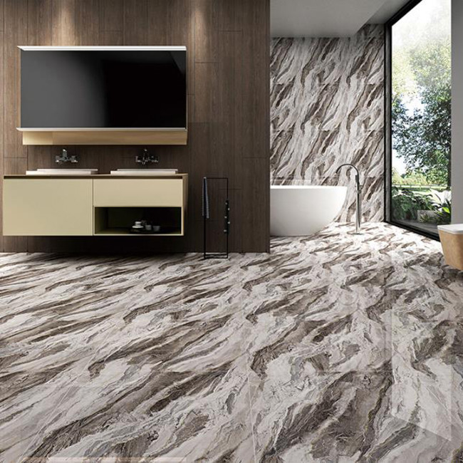 Des carreaux de porcelaine de luxe pour le salon.