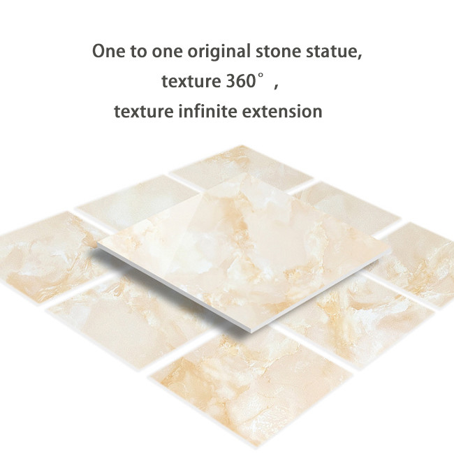 Carreaux de porcelaine entièrement vitrés antidérapants 800x800 mm Carreaux de sol de salon en diamant Jade Noble