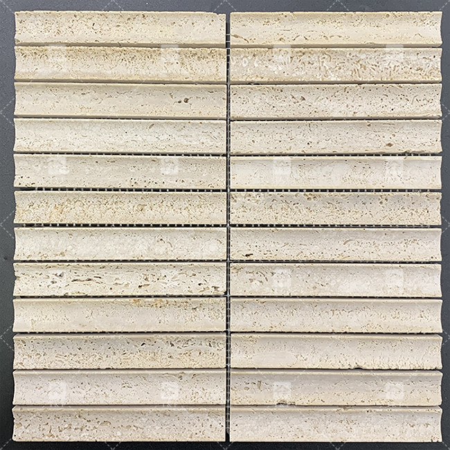 Modèle en marbre 3D arc longue bande mosaïque carreaux muraux pour le sol de la télévision toile de fond de la cuisine Backsplash