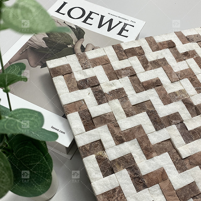 Marbre de pierre regarde mosaïque carreaux surface mate décorer salle de bain cuisine Backsplash