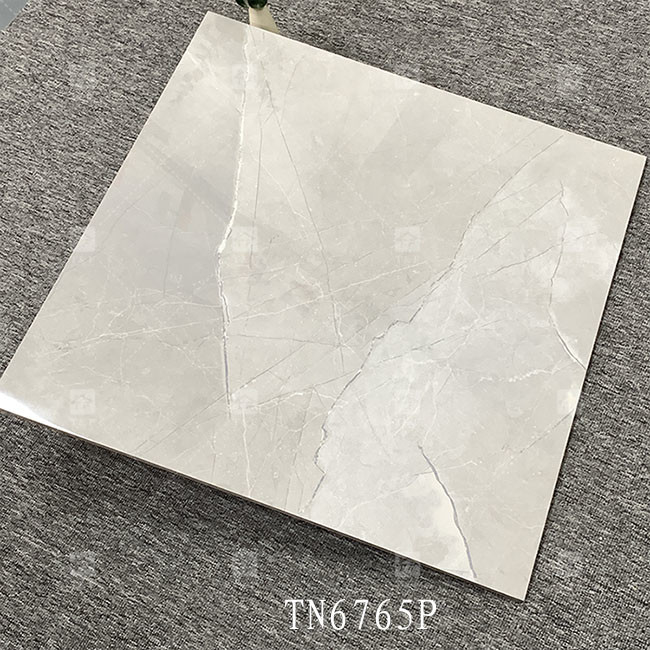 Corps entier Couleur grise Marbre Porcelaine Brillante Carreaux Pour le plancher intérieur Et le mur