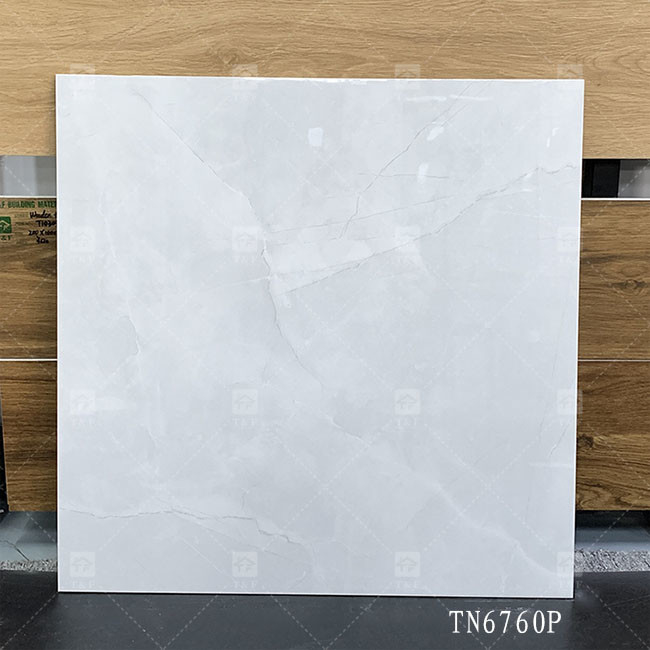Corps entier Couleur grise Marbre Porcelaine Brillante Carreaux Pour le plancher intérieur Et le mur