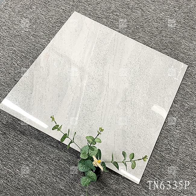 Corps entier Couleur grise Marbre Porcelaine Brillante Carreaux Pour le plancher intérieur Et le mur