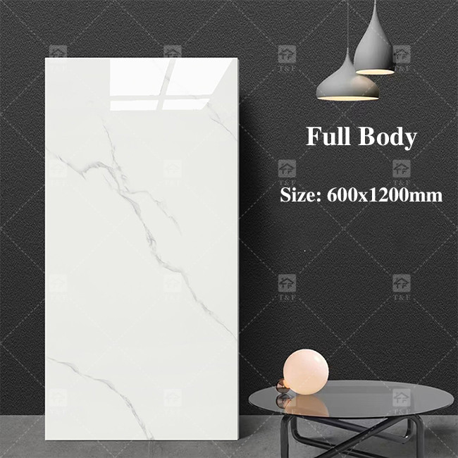 Porcelaine vitrée à grande taille moderne Carreaux de marbre gris pour le mur intérieur de forme carrée
