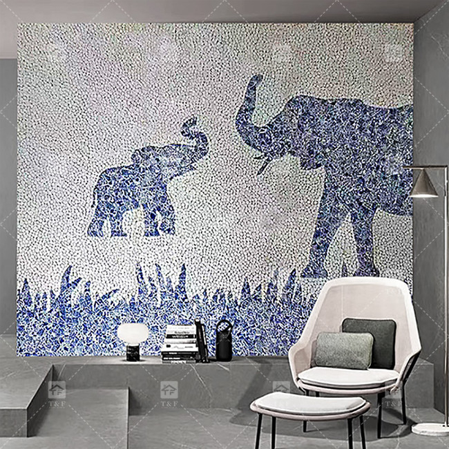 Mosaïque art mural de mosaïque
