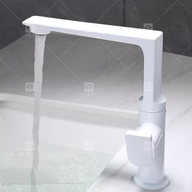 robinet de cuve en or brossé cuivre chaud et froid lavage des mains et du visage shampooing noir robinet de cuve de table rotatif