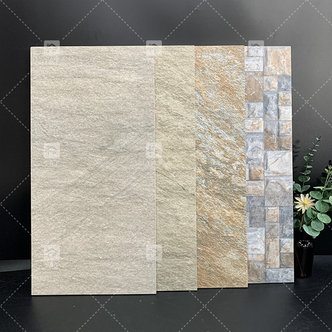 300x600mm Carreaux céramiques 3D mat décoration murale extérieure Carreaux de porcelaine pour mur