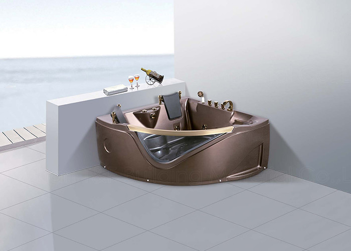 Jacuzzi de salle de bains de Hydromassage avec l'installation faisante le coin de 2 sièges