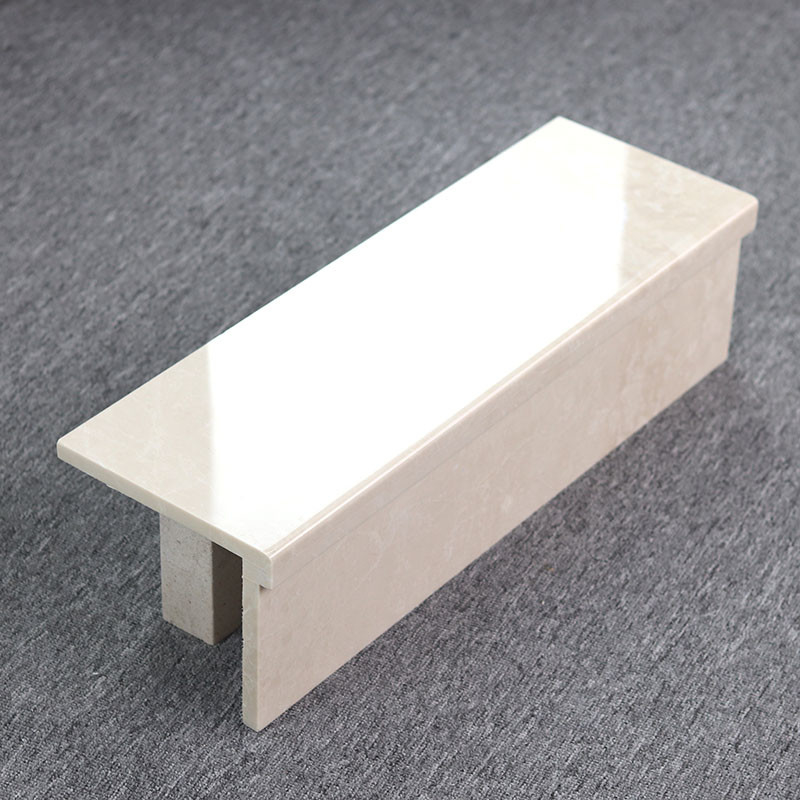 Absorptions d'eau décorative d'escaliers de marbre intérieurs jaune-clair 0,5%